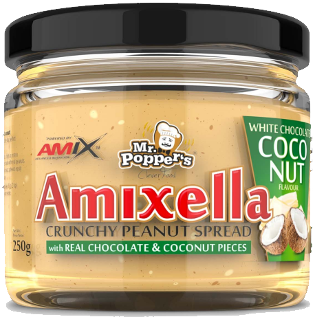 Kokosové máslo Amix Amixella 250g bílá čokoláda kokos