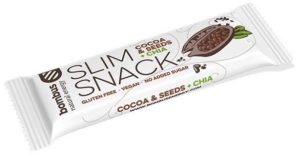 Tyčinka Bombus Slim Snack COCOA & SEEDS + CHIA