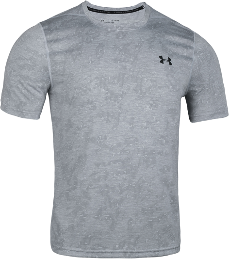 Pánské triko s krátkým rukávem UA Fitted Threadborne Printed
