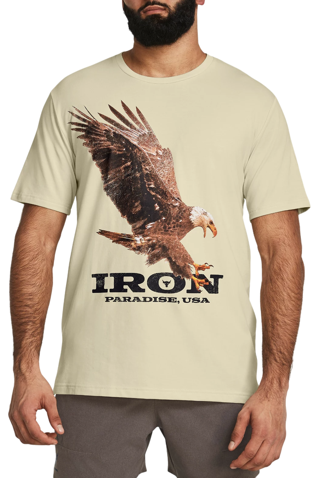 Pánské tréninkové tričko s krátkým rukávem Under Armour Project Rock Eagle Graphic