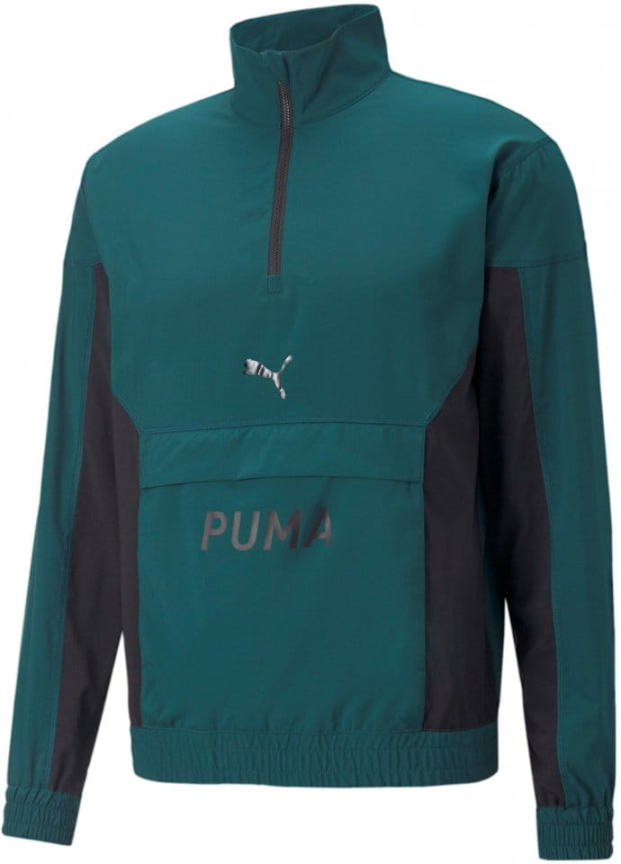 Pánská tréninková bunda s polovičním zipem Puma Fit Woven
