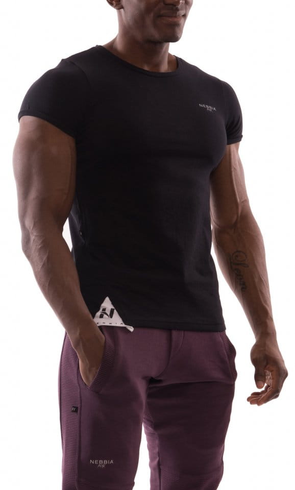 Pánské fitness tričko s krátkým rukávem Nebbia Muscle Back