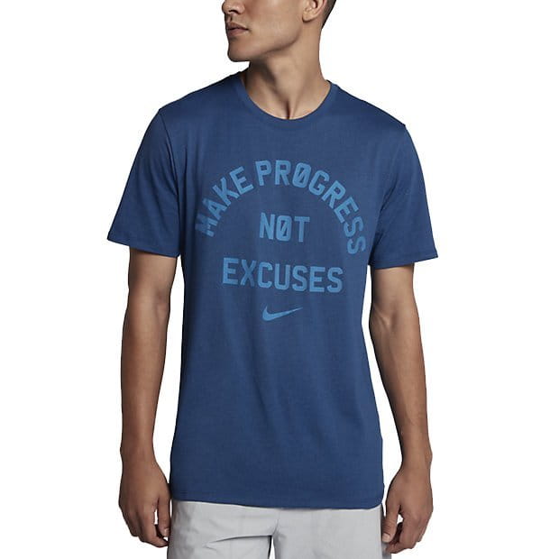 Pánské triko Nike Dry „Make Progress Not Excuses“