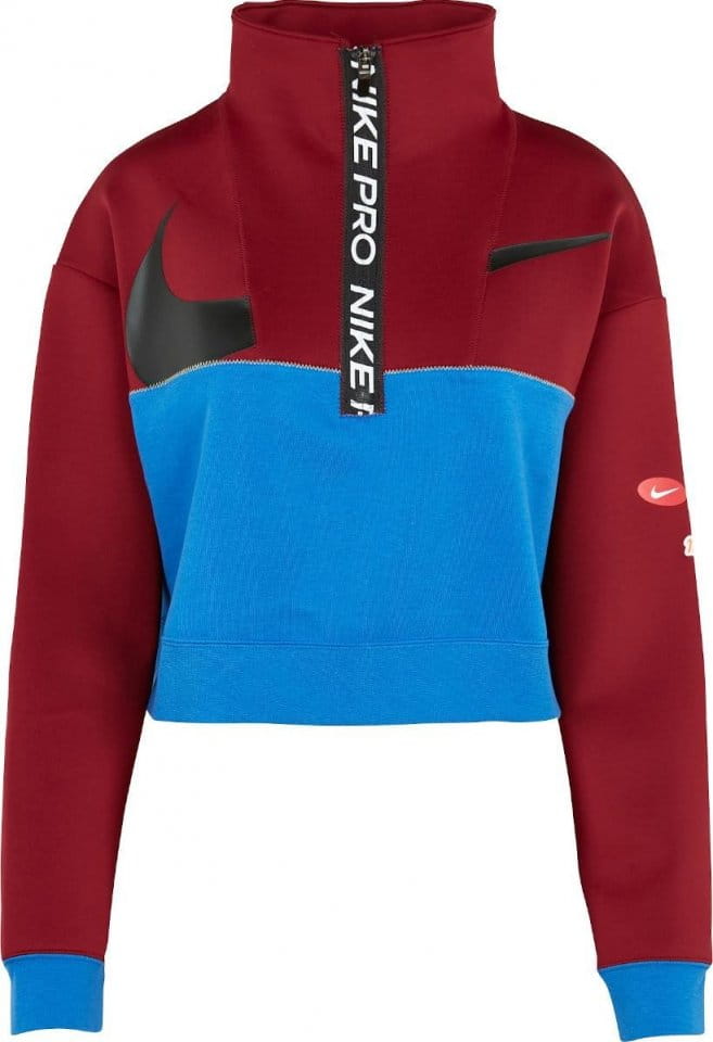 Dámská flísová bunda s polovičním zipem Nike Pro Get Fit
