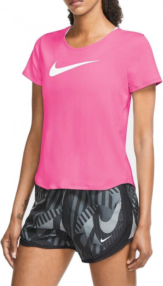 Dámské běžecké tričko s krátkým rukávem Nike Swoosh Run