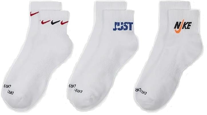 Pánské kotníkové tréninkové ponožky Nike Everyday Plus Cushioned (3 páry)