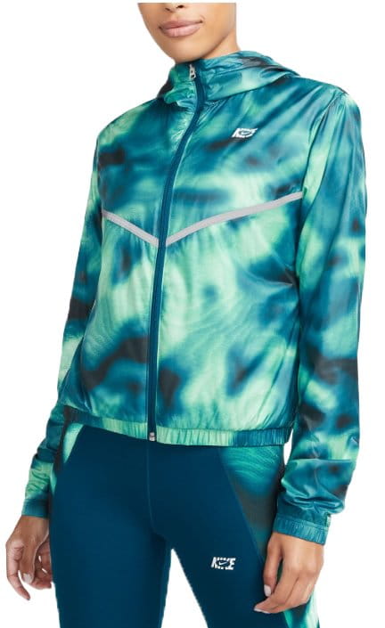Dámská běžecká bunda s kapucí Nike Repel Icon Clash