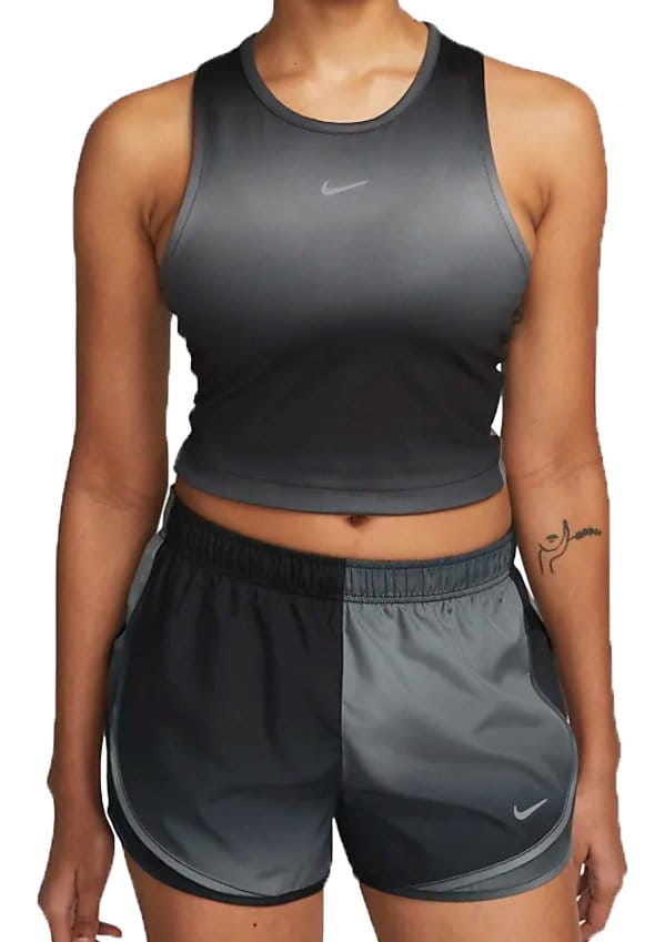 Dámské crop běžecké tílko Nike Dri-FIT Swoosh Printed Cropped