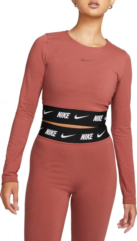 Dámské zkrácené tričko s dlouhým rukávem Nike Sportswear