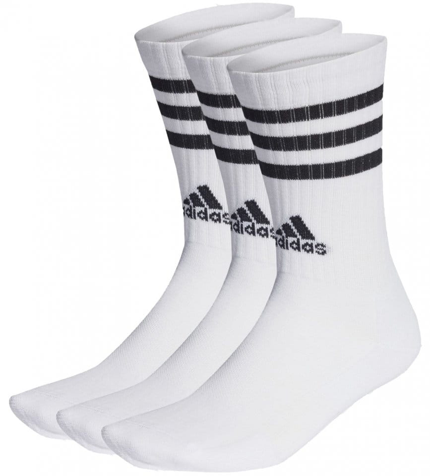 Tréninkové ponožky (3 páry) adidas 3-Stripes Cushioned Crew