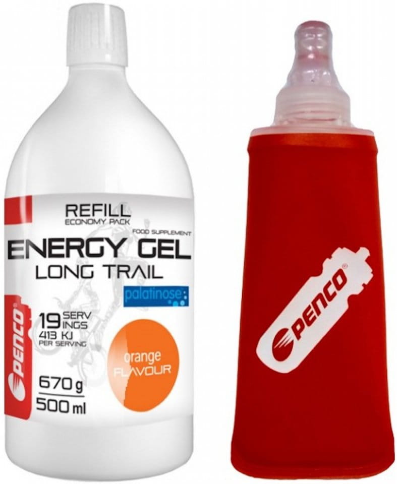 Energetický gel PENCO LONG TRAIL REFILL Pomeranč + PENCO SOFT FLASK 150 ml