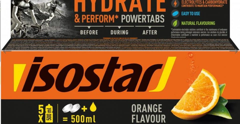 Šumivé tablety Isostar Powertabs Pomeranč 120g
