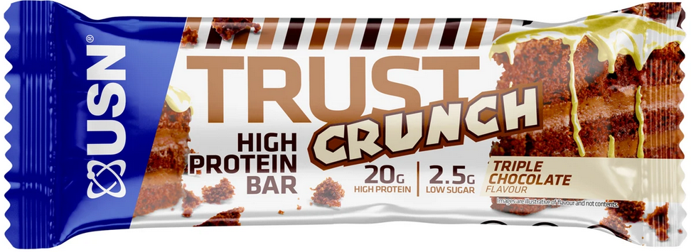 Proteinová tyčinka USN Trust Crunch 60 g trojitá čokoláda